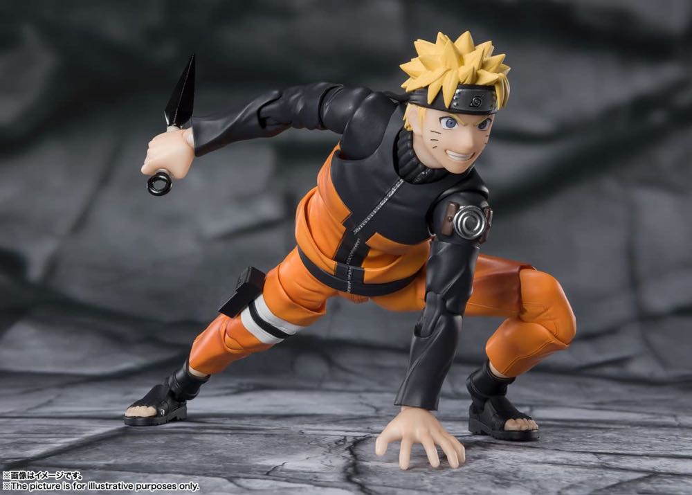 Bandai S.H Figuarts Naruto: 015 Naruto Uzumaki - Bandai Tamashii Nations (Naruto Shippuden) action figure collectible - Main Image 3