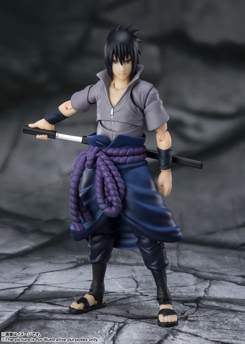 Bandai S.H Figuarts Naruto: 017 Sasuke Uchiha - Bandai Tamashii Nations (Naruto Shippuden) action figure collectible - Main Image 1