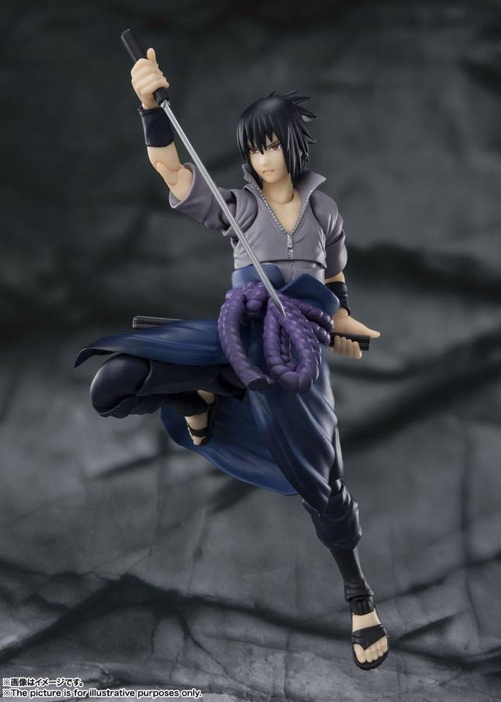 Bandai S.H Figuarts Naruto: 017 Sasuke Uchiha - Bandai Tamashii Nations (Naruto Shippuden) action figure collectible - Main Image 2
