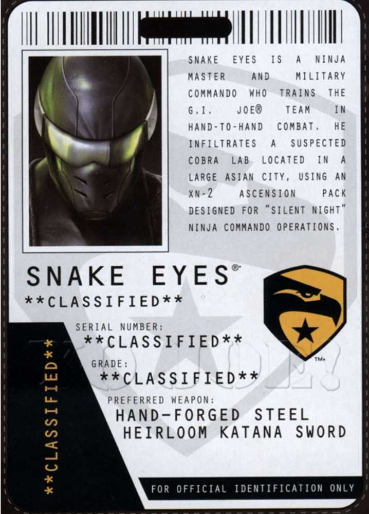 Snake eyes V48 - Hasbro - G.I. Joe (GI Joe Resolute) action figure collectible - Main Image 3