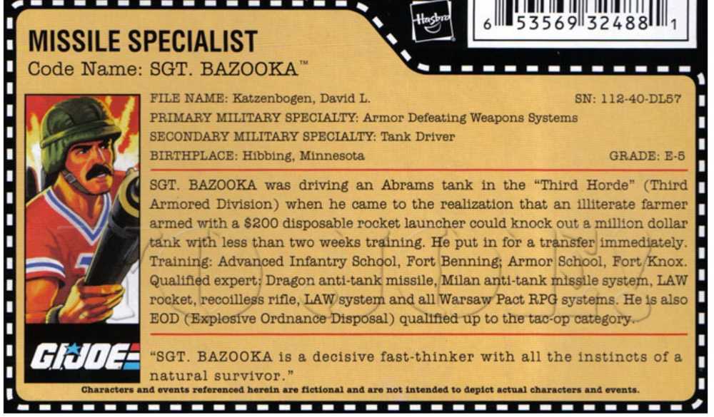 Bazooka V3 - Hasbro - G.I. Joe (GI Joe 25th Anniversary) action figure collectible - Main Image 3