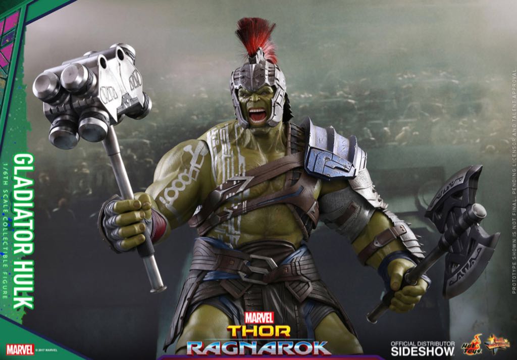 Gladiator Hulk - Hot Toys (Marvel Movies) action figure collectible - Main Image 2