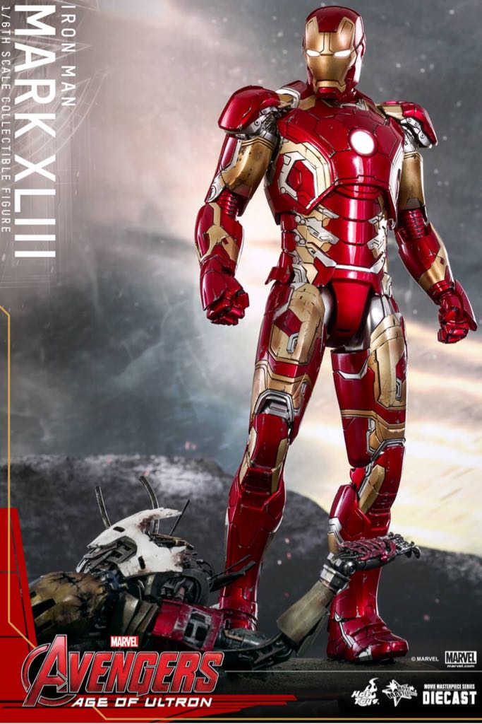 Iron Man Mark XLVIIl, Age Of Ultron - Hot Toys (Marvel Movies) action figure collectible - Main Image 2