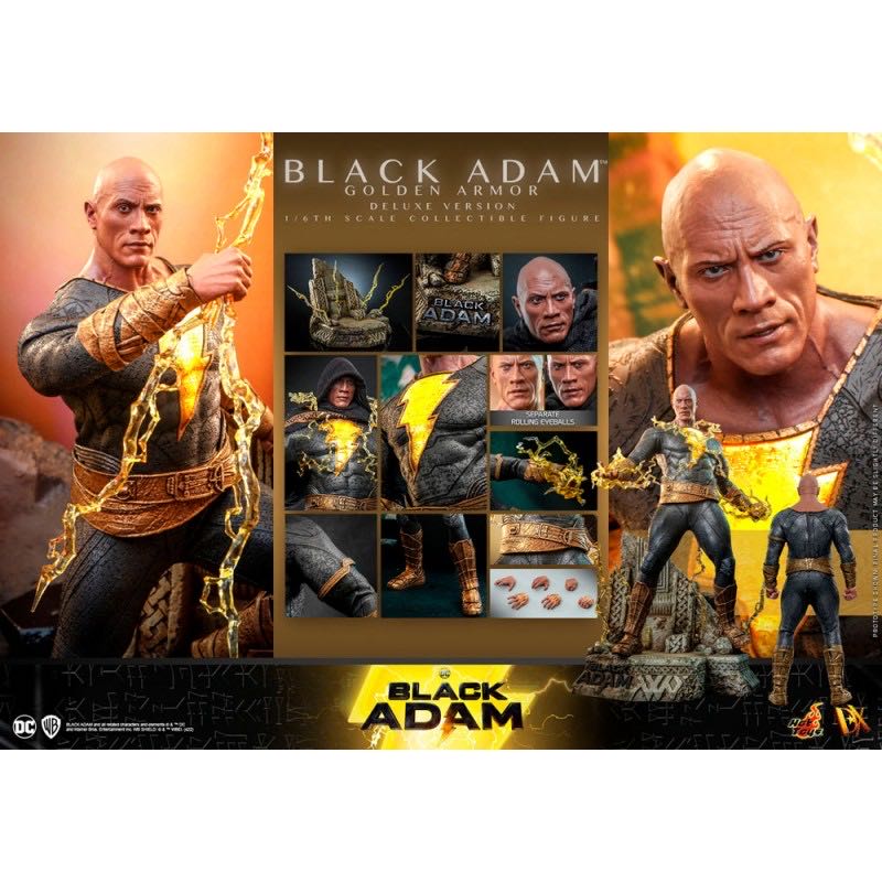 Black Adam (Golden Armour) - Hot Toys (DC) action figure collectible - Main Image 2