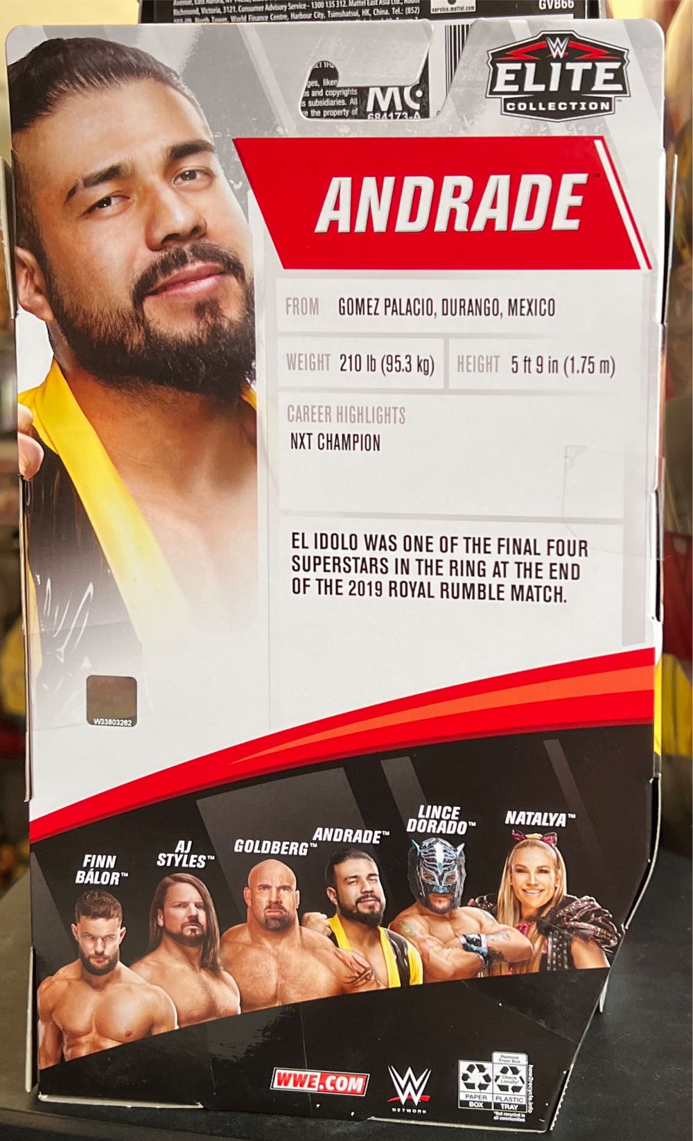 Andrade - Mattel Wwe (WWE) action figure collectible - Main Image 2