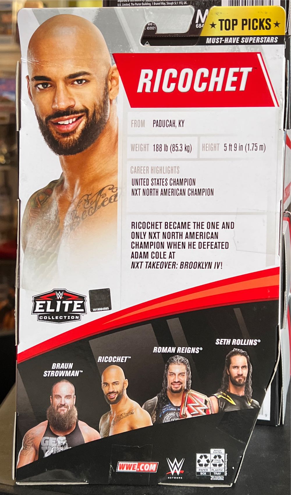 Ricochet - Mattel Wwe (WWE) action figure collectible - Main Image 2