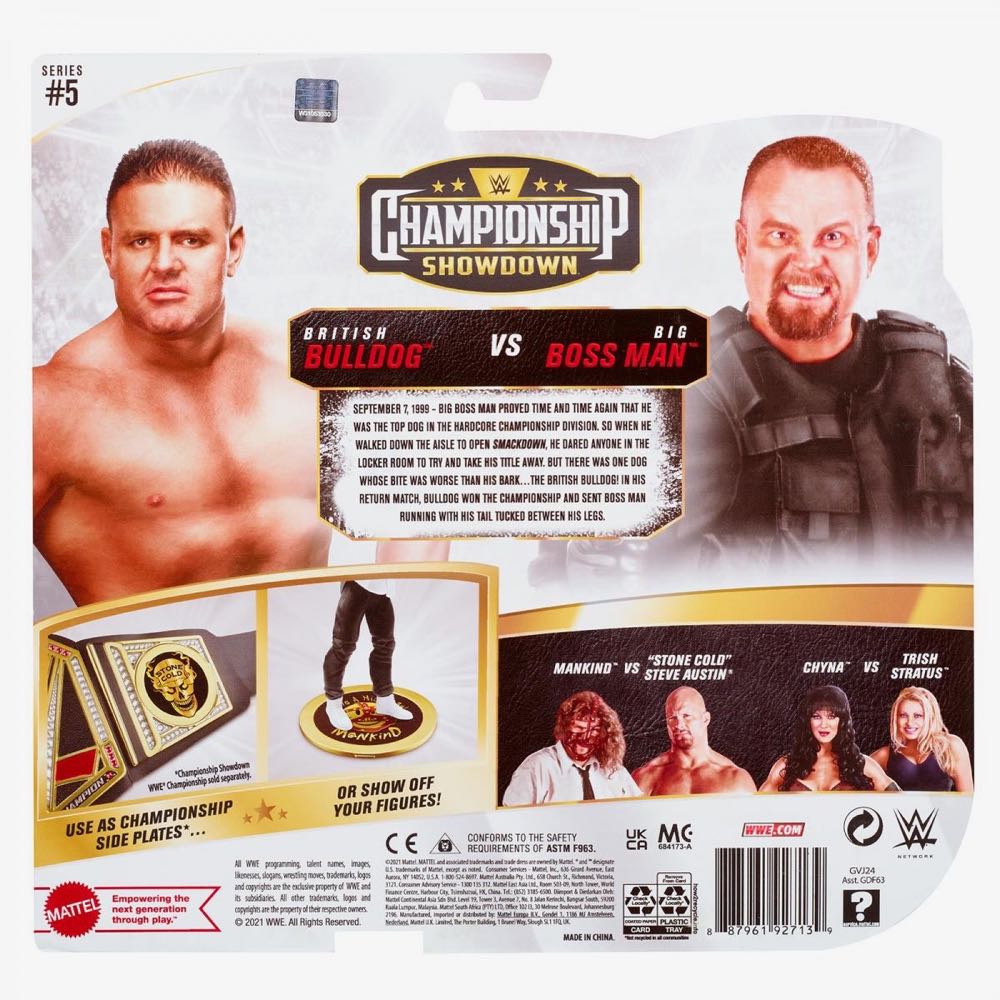 British Bulldog - WWE Mattel (WWE Championship Showdown Series 5 (2021)) action figure collectible - Main Image 2