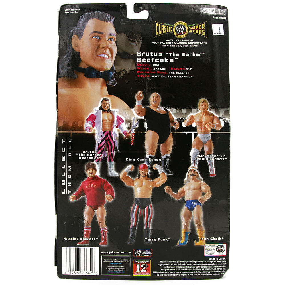 Brutus the Barber Beefcake - Jakks Pacific (WWE Classic Superstars) action figure collectible - Main Image 2