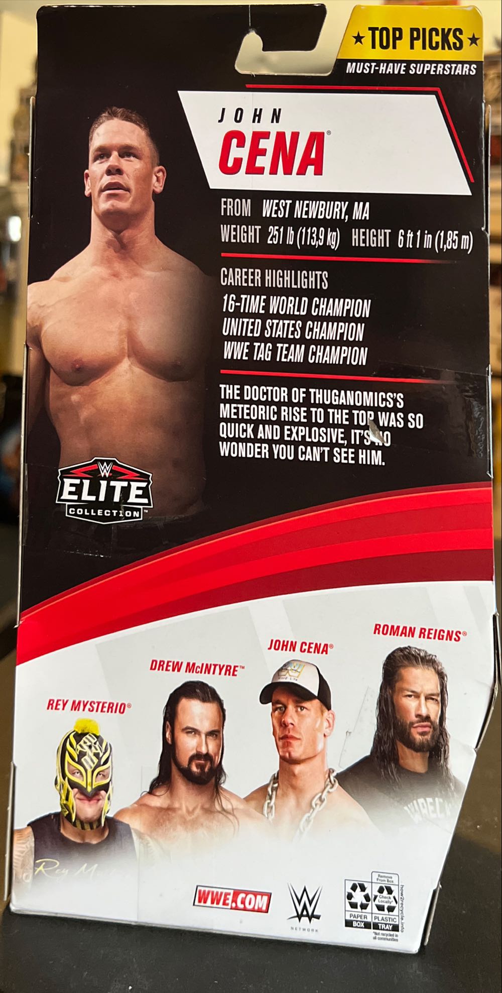 John Cena - Mattel Wwe (WWE) action figure collectible - Main Image 2