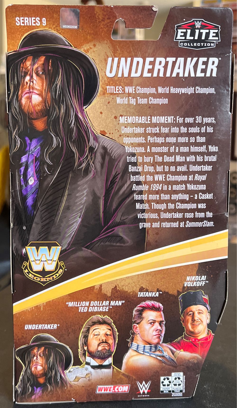 Undertaker - Mattel Wwe (WWE) action figure collectible - Main Image 2