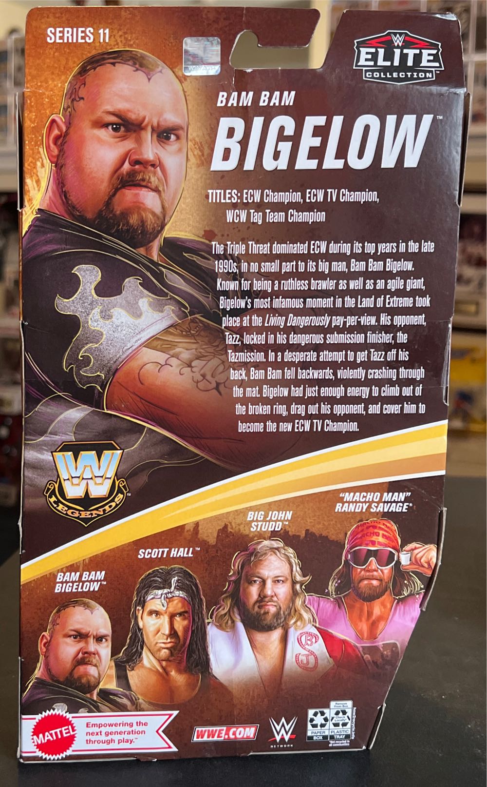 Bam Bam Bigelow - Mattel Wwe (WWE) action figure collectible - Main Image 2