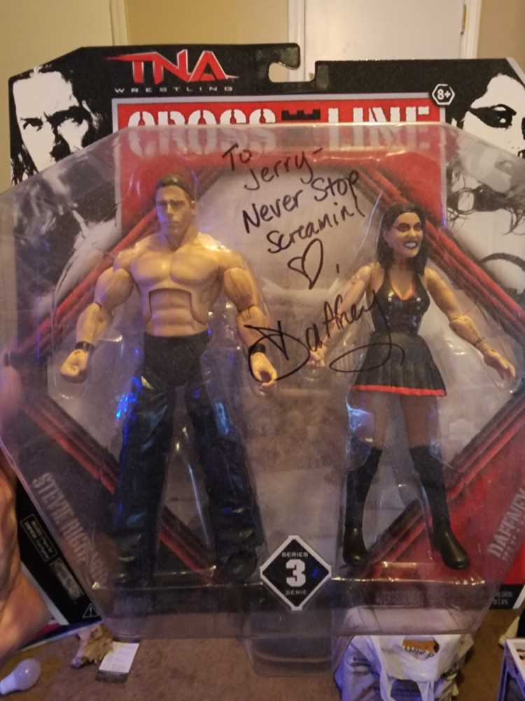 Stevie Richards And Daffney Tna Wrestling Cross The Line Series 3  action figure collectible [Barcode 039897159461] - Main Image 1
