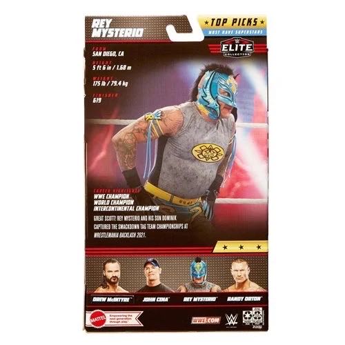 Rey Mysterio (Grey) - WWE Top Picks 2022 - Mattel (WWE Elite Collection Top Picks 2022) action figure collectible - Main Image 2