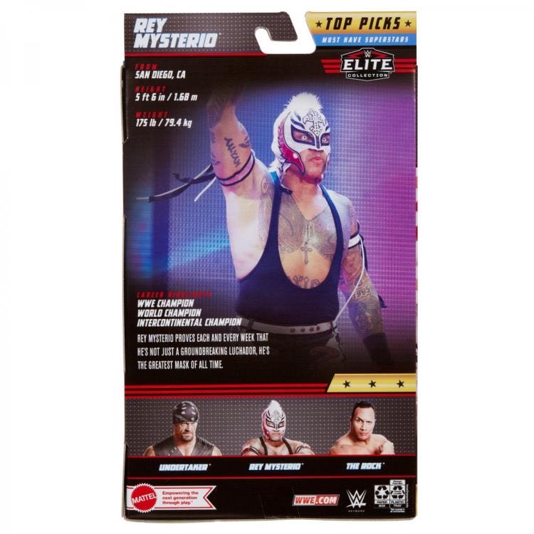 Rey Mysterio (Pink & Black) - WWE Top Picks 2022 - Mattel (WWE Elite Collection Top Picks 2022) action figure collectible - Main Image 2