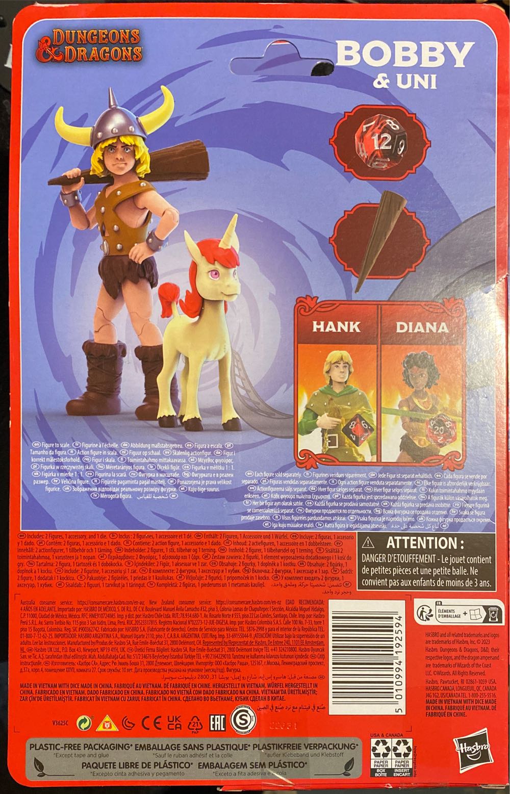 Bobby & Uni - Hasbro (Dungeons & Dragons) action figure collectible [Barcode 5010994192594] - Main Image 3