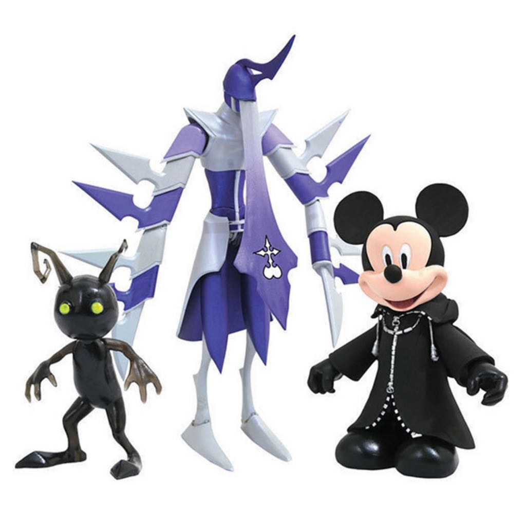 Black Coat Mickey & Assassin - Diamond Select Toys (Disney Kingdom Hearts) action figure collectible [Barcode 699788830413] - Main Image 2