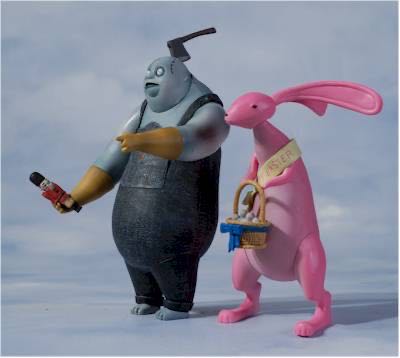 Night Before Christmas 25 Years Easter Bunny & Igor  action figure collectible - Main Image 2
