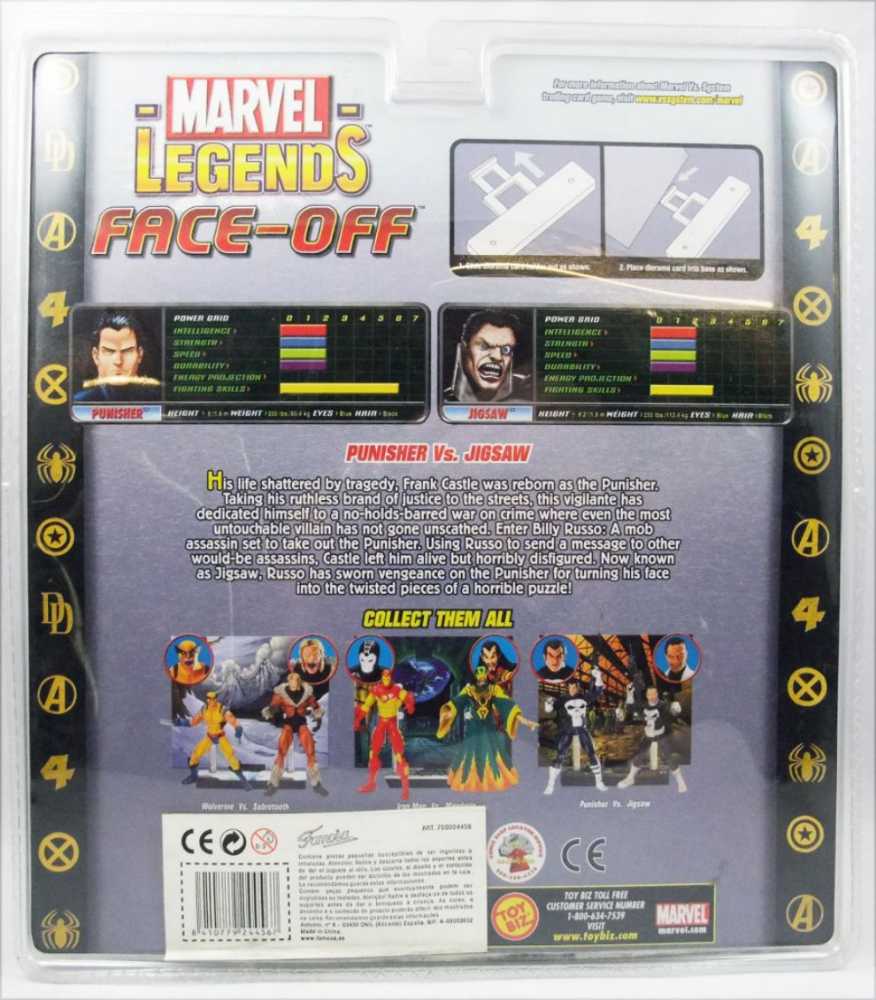 Jigsaw (Variant) - Toybiz (Marvel Legends) action figure collectible [Barcode 035112713517] - Main Image 2