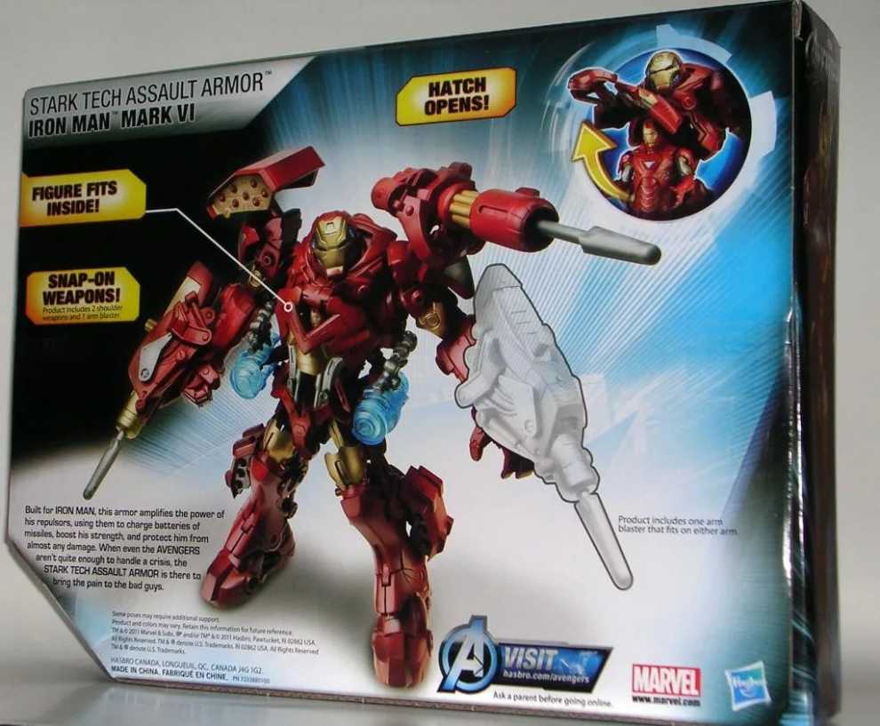 Marvel Avengers Stark Tech Assault Armor Iron Man Mark VI  action figure collectible [Barcode 653569726661] - Main Image 2
