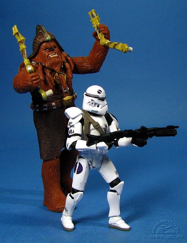 Comic Pack: Kashyyyk Trooper & Wookiee Warrior - Hasbro (30th Anniversary Collection) action figure collectible [Barcode 653569321040] - Main Image 2