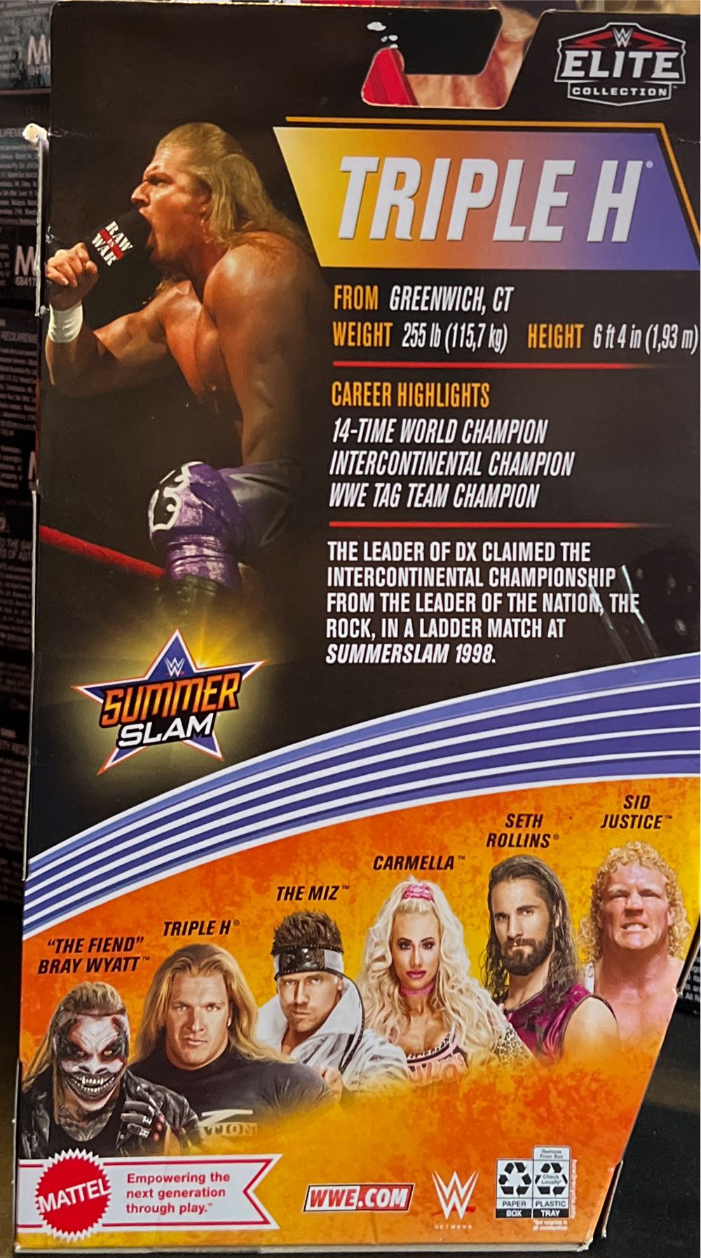 Triple H - Mattel Wwe (WWE) action figure collectible - Main Image 2