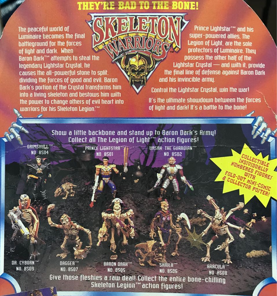 Skeleton Warriors: Shriek - Evil Temptress Of The Skeleton Legion - Playmates (Collectible Numbered Figure) action figure collectible - Main Image 2