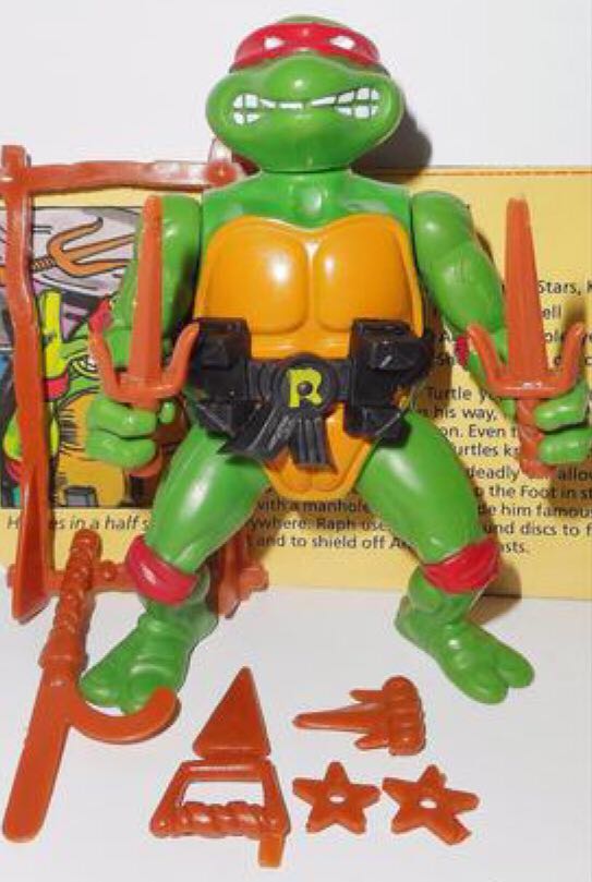 Teenage Mutant Ninja Turtles: Heroes In A Half Shell - Raphael - Playmates Toys (Wacky Weapon Series) action figure collectible - Main Image 1