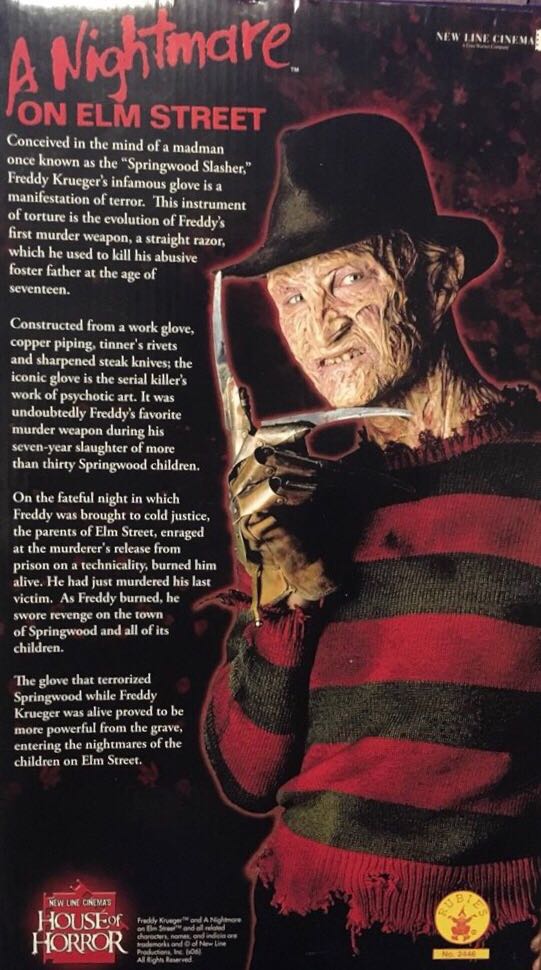 A Nightmare On Elm Street: Freddy Krueger - Replica Glove (Deluxe Edition) - RUBIE’S (New Line Cinema: House Of Horror) action figure collectible - Main Image 2