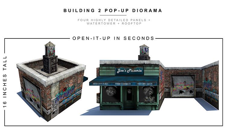 Cardboard Diorama: The Building 2 - Extream-Sets Inc. (Pop-Up Diorama) action figure collectible - Main Image 2