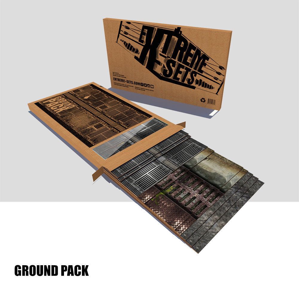 Cardboard Diorama: Ground Pack - Extream-Sets Inc. (Pop-Up Diorama) action figure collectible - Main Image 2