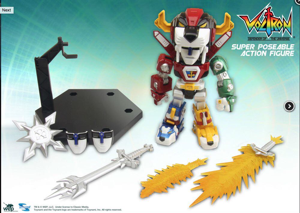 Voltron: Defender Of The Universe - Lion Force Super Poseable Die-Cast Figure! - Toynami (ALTIMITES) action figure collectible - Main Image 2