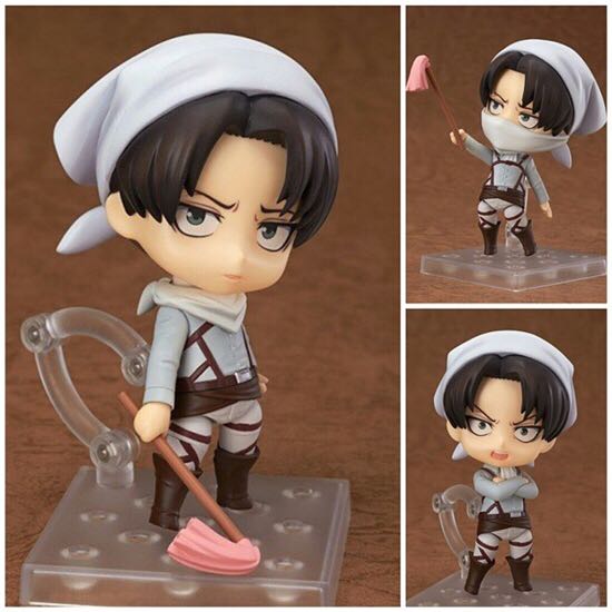 Nendoroid (417): Attack On Titan - Levi (Cleaning Ver.) - Good Smile Company (NENDOROID-Series) action figure collectible - Main Image 2