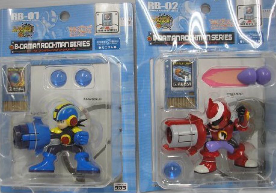 Rockman.EXE (Mega Man Battle Network): RB-02 - Blues.EXE (A.K.A. ProtoMan.EXE) - Takara Tomy (B-Daman Series) action figure collectible - Main Image 2