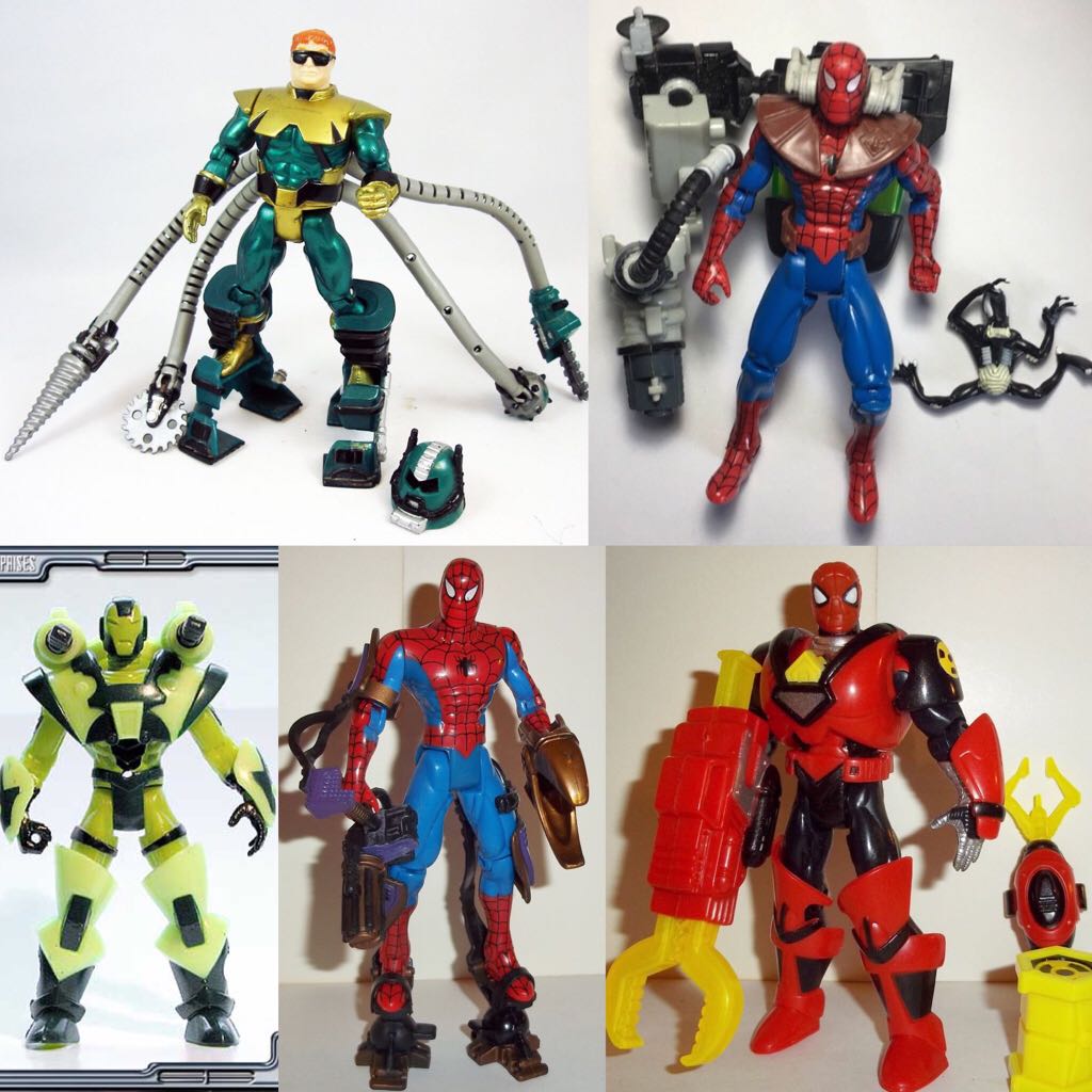 Marvel: The Spectacular Spider-Man - Anti-Symbiote Spidey (Sonic Containment Unit) - Toybiz (Techno-Wars Series) action figure collectible - Main Image 2