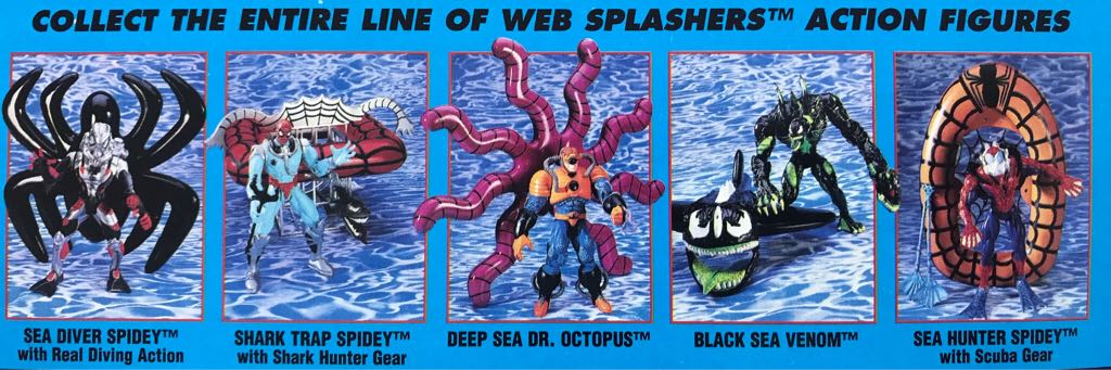 Marvel C.: Spider-Man Web Splashers (Series 1) - Shark Trap Spidey - Toybiz (Marvel Comics) action figure collectible - Main Image 2