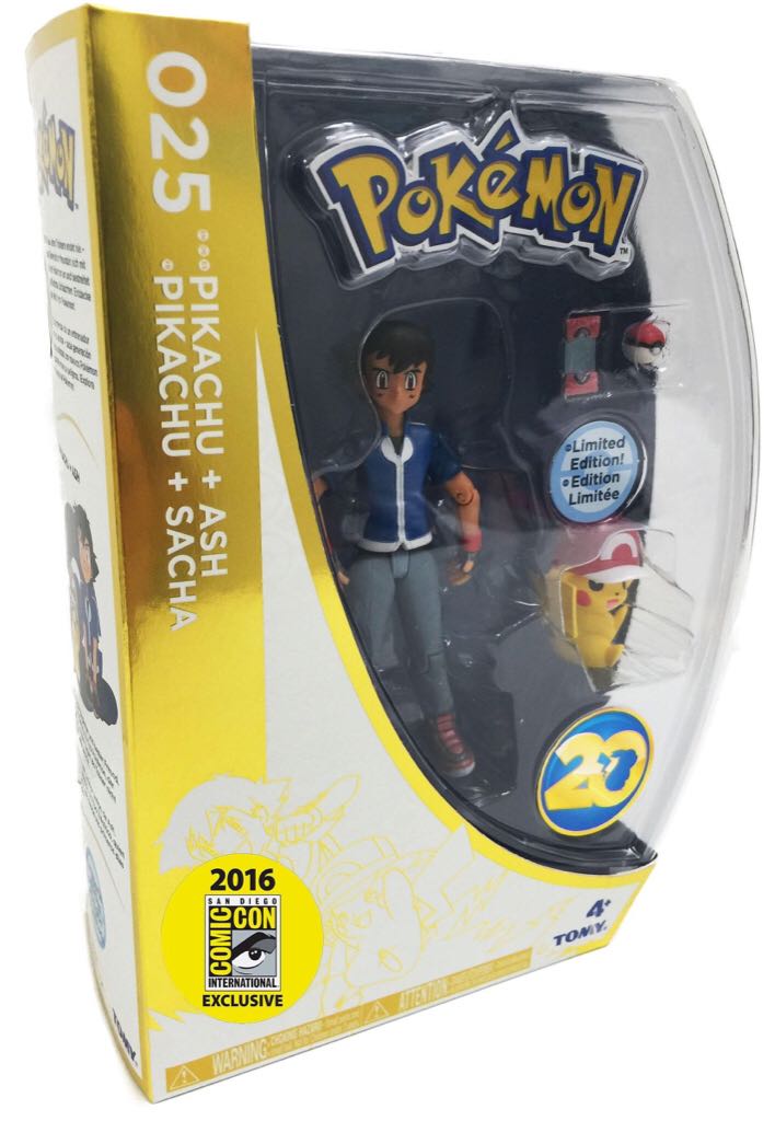 Pokémon (No.025): Pikachu + Ash (Limited Edition) - Tomy (SDCC 2016 Exclusive) action figure collectible - Main Image 2