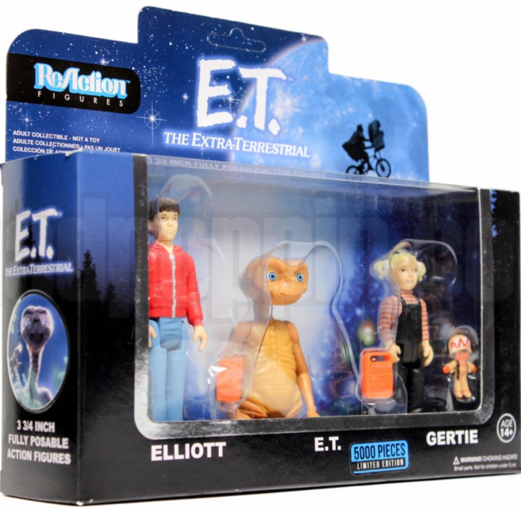 Re-Action: E.T. The Extra-Terrestrial - Elliott, Gertie & E.T. Set - Funko X Super 7 (Re-Action Figures) action figure collectible - Main Image 2