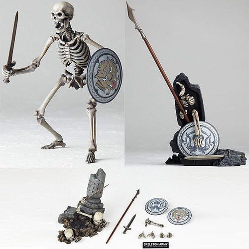 Revoltech Sci-Fi (Series No.020): Columbia Pictures Film “Jason & The Argonauts” - Skeleton Army (Ver.2) - Kaiyodo (Legacy of Revoltech) action figure collectible - Main Image 2