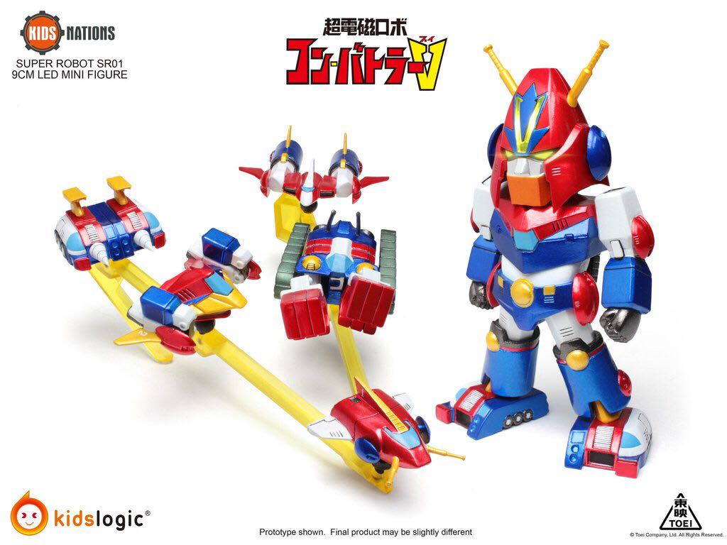 Mini Super Robot (SR01): Chōdenji Robo Combattler V - Kids Logic (Kids Nations) action figure collectible - Main Image 2