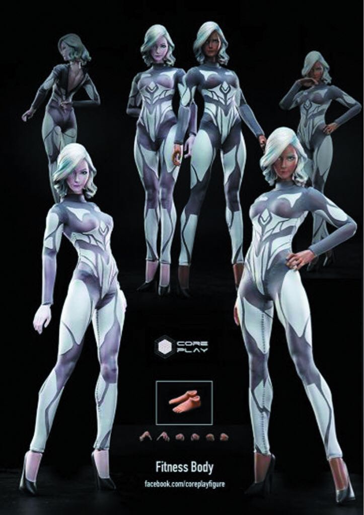 1:6 Scale: Fitness Body - Dark - CORE PLAY (Sixth Scale Figure) action figure collectible - Main Image 2