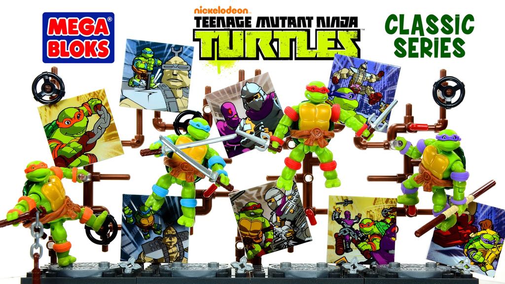Nickelodeon: Teenage Mutant Ninja Turtles - Leonardo (Classic Series Style) - Mega Bloks (Collector Series) action figure collectible - Main Image 2