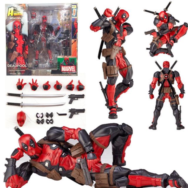 Revoltech: Amazing Yamaguchi (Series No.001) - Deadpool - Kaiyodo (Legacy of Revoltech) action figure collectible - Main Image 2