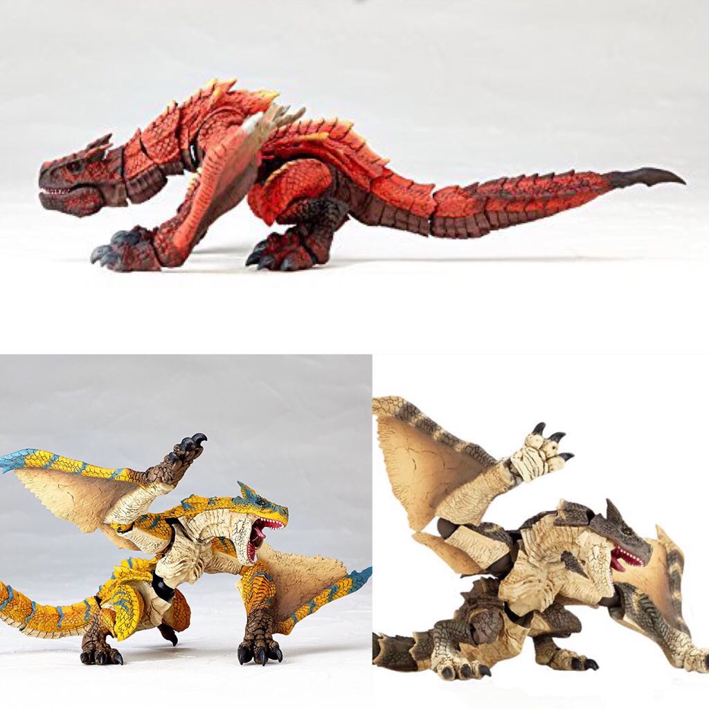 Revo Vulcanlog (Series No.001): Monster Hunter - Tigrex (Yellow Ver.) - Kaiyodo (Legacy of Revoltech) action figure collectible - Main Image 2