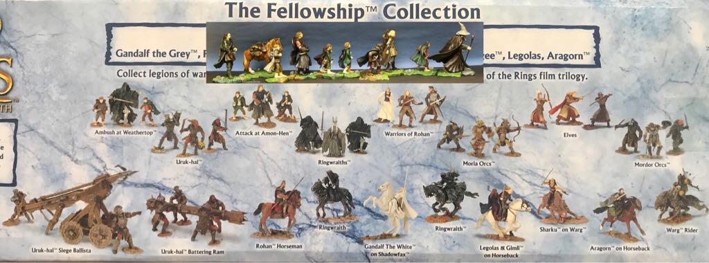 The Lord Of The Rings: Armies Of Middle-Earth - The Fellowship Collection - Play Along Toys (Legions Of Warriors Collection) action figure collectible - Main Image 2