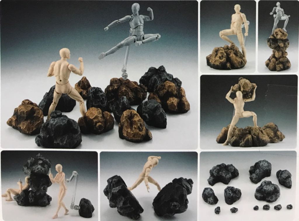 S.H.Figuarts: Tamashii Effect - Rock (Gray Ver.) - Bandai/Tamashii Nations (1/12 Scale Diorama Set) action figure collectible - Main Image 2