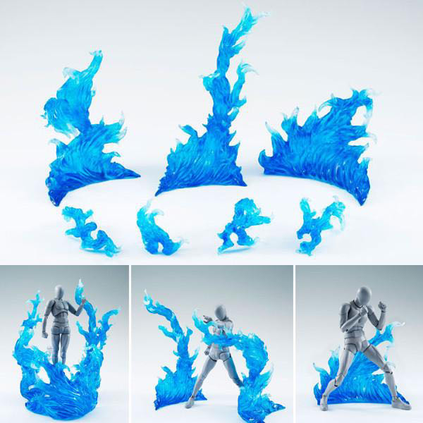 S.H.Figuarts: Tamashii Effect - Burning Flame (Blue Ver.) - Bandai/Tamashii Nations (1/12 Scale Diorama Set) action figure collectible - Main Image 2