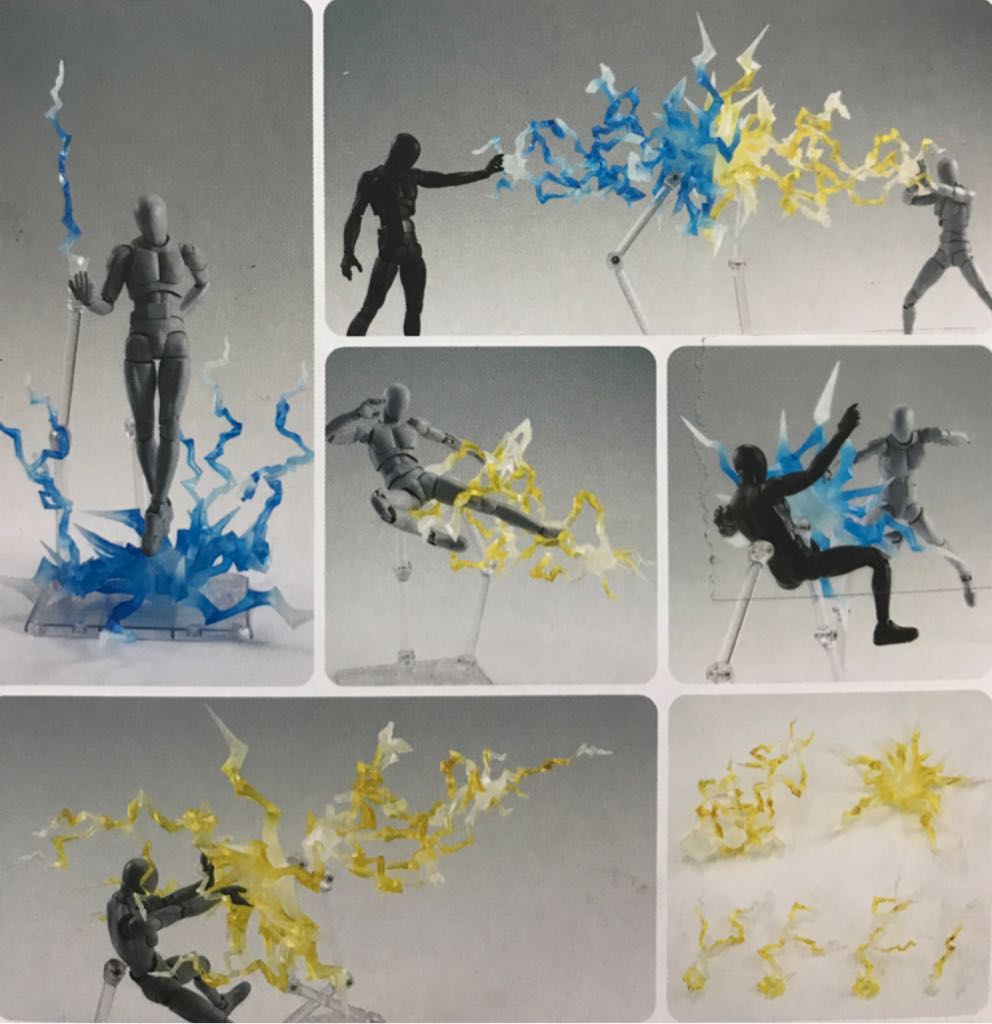 S.H.Figuarts: Tamashii Effect - Thunder (Yellow Ver.) - Bandai (1/12 Scale Diorama Set) action figure collectible - Main Image 2