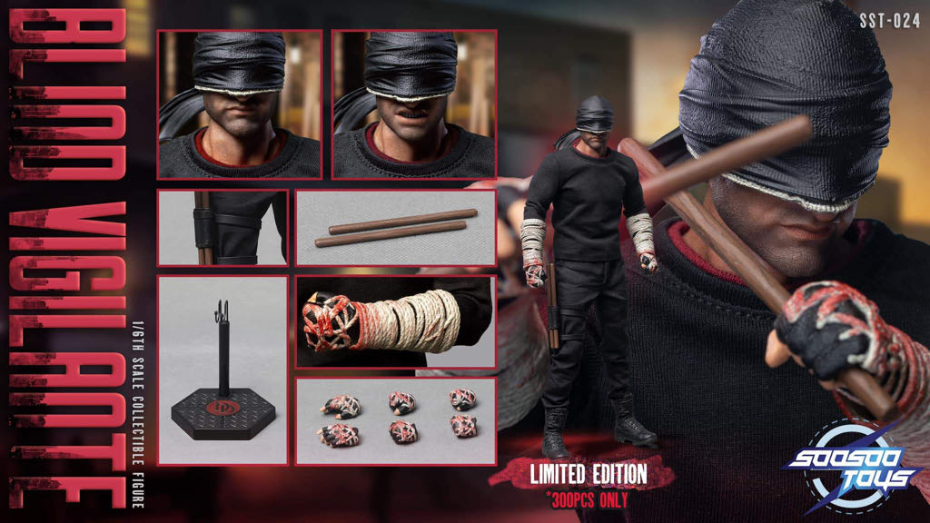 1:6 Scale: Daredevil - Blind Vigilante (Limited Edition) - Soosoo Toys (1/6 Scale Collectible Figure) action figure collectible - Main Image 2