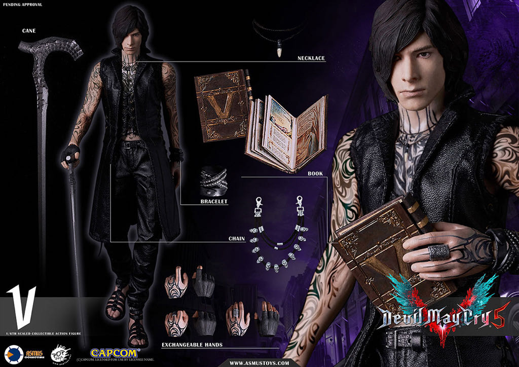 1/6 Scale: Devil May Cry 5 - V - Asmus Toys (1/6 Scale Video Game Collectible Figure) action figure collectible [Barcode 4713294720603] - Main Image 2