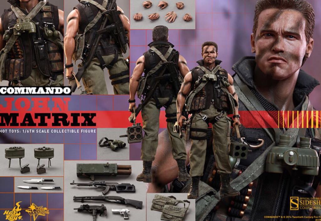 6th Scale (MMS276): Commando - John Matrix - Hot Toys (Sixth Scale Figure) action figure collectible - Main Image 2